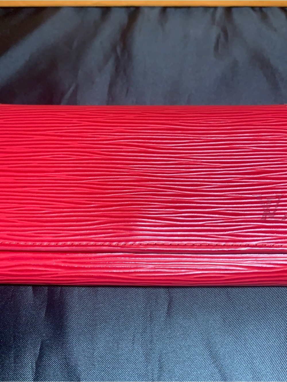 Louis Vuitton Red Textured Epi Leather Wallet
